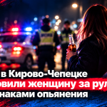 Ночью в Кирово-Чепецке остановили женщину за рулём с признаками опьянения — Кирово-Чепецк