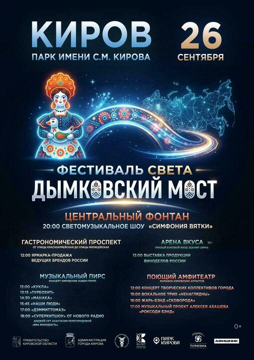 Фестиваль «Дымковский мост» пройдёт в Кирове 26 сентября — Кирово-Чепецк
