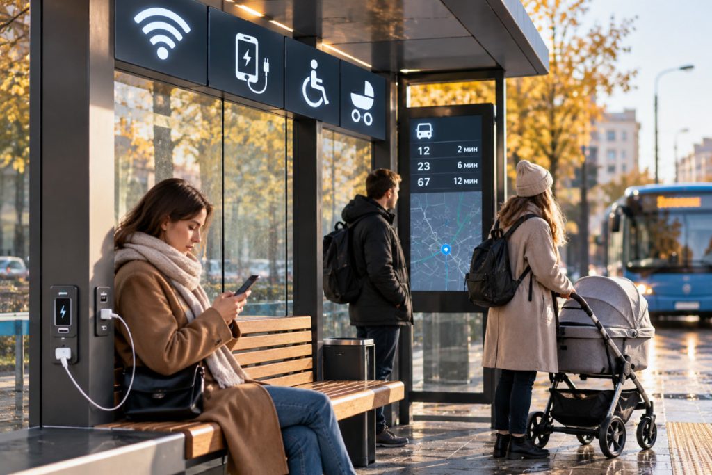 Wi-Fi, зарядки и место для коляски: новые правила обустройства остановок вступят в силу 10 ноября — Кирово-Чепецк