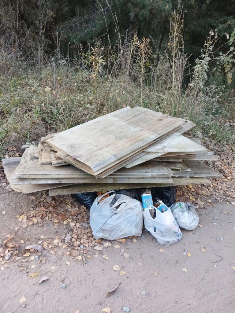Сволочь мужского рода ,который приехал на машине и выгружал свои садовые отходы в мешках и старый поликарбонат… — Кирово-Чепе…